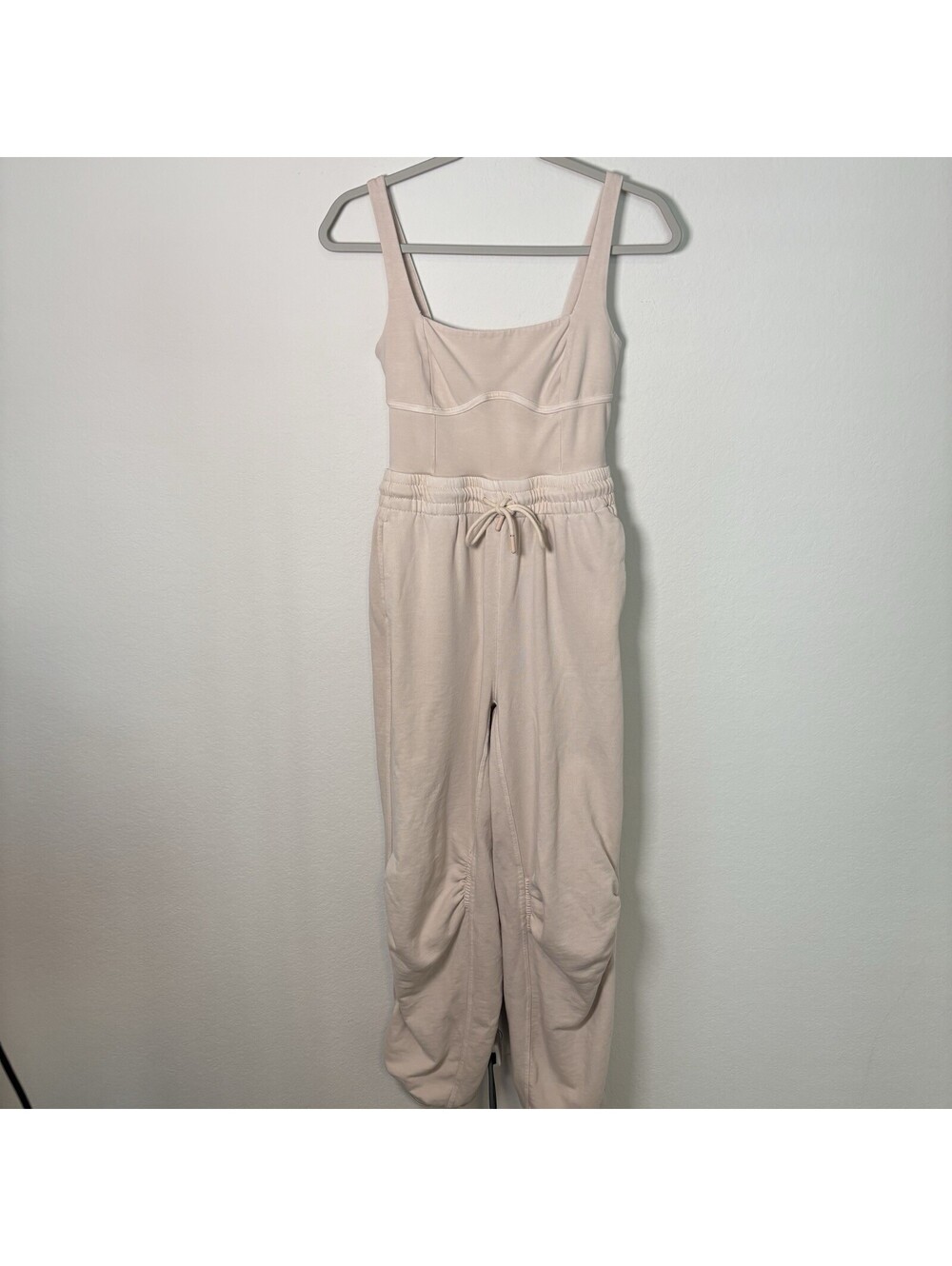 Free People FP Movement Inbound Jumpsuit Womens XS Baby Pink Cashmere Comfy Cozy - Picture 2 of 7